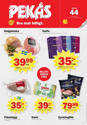 Pekås reklamblad - 31/10 2022 - 6/11 2022.