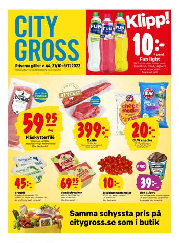 City Gross reklamblad - 31/10 2022 - 6/11 2022.