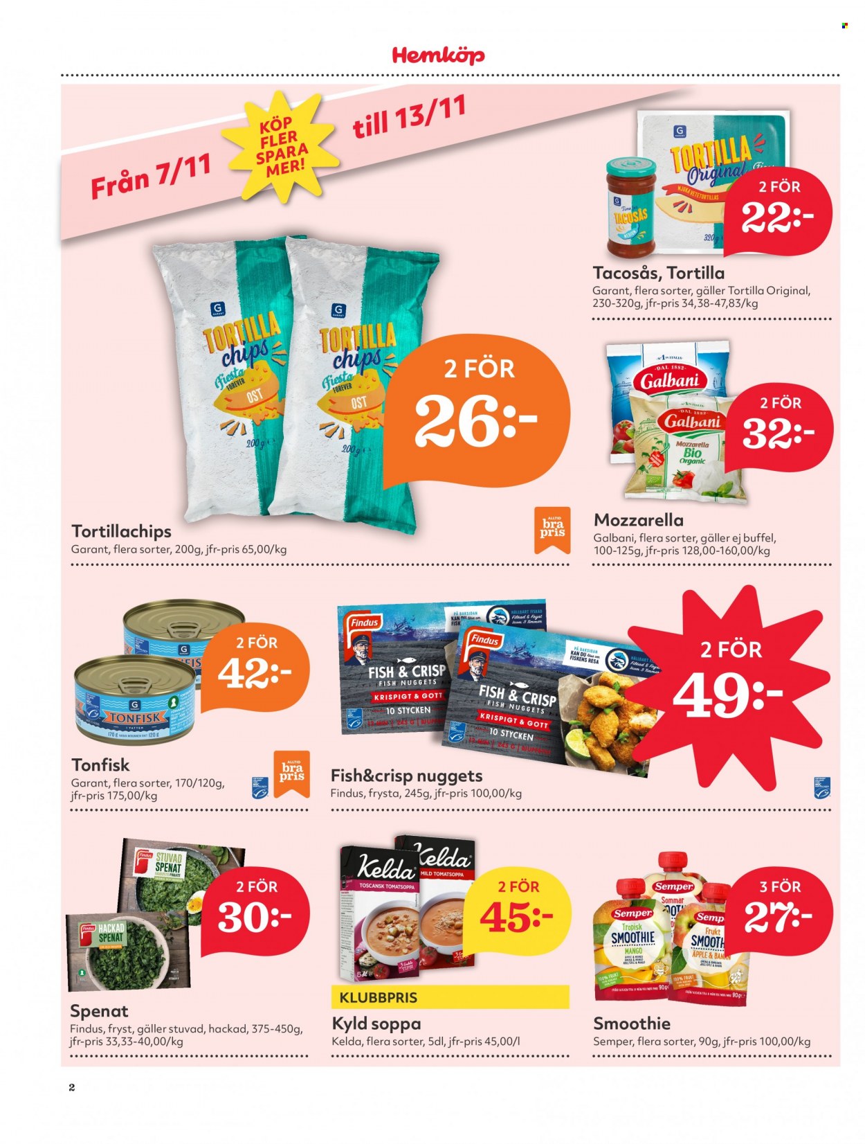 Hemköp reklamblad - 7/11 2022 - 13/11 2022. Sida 2