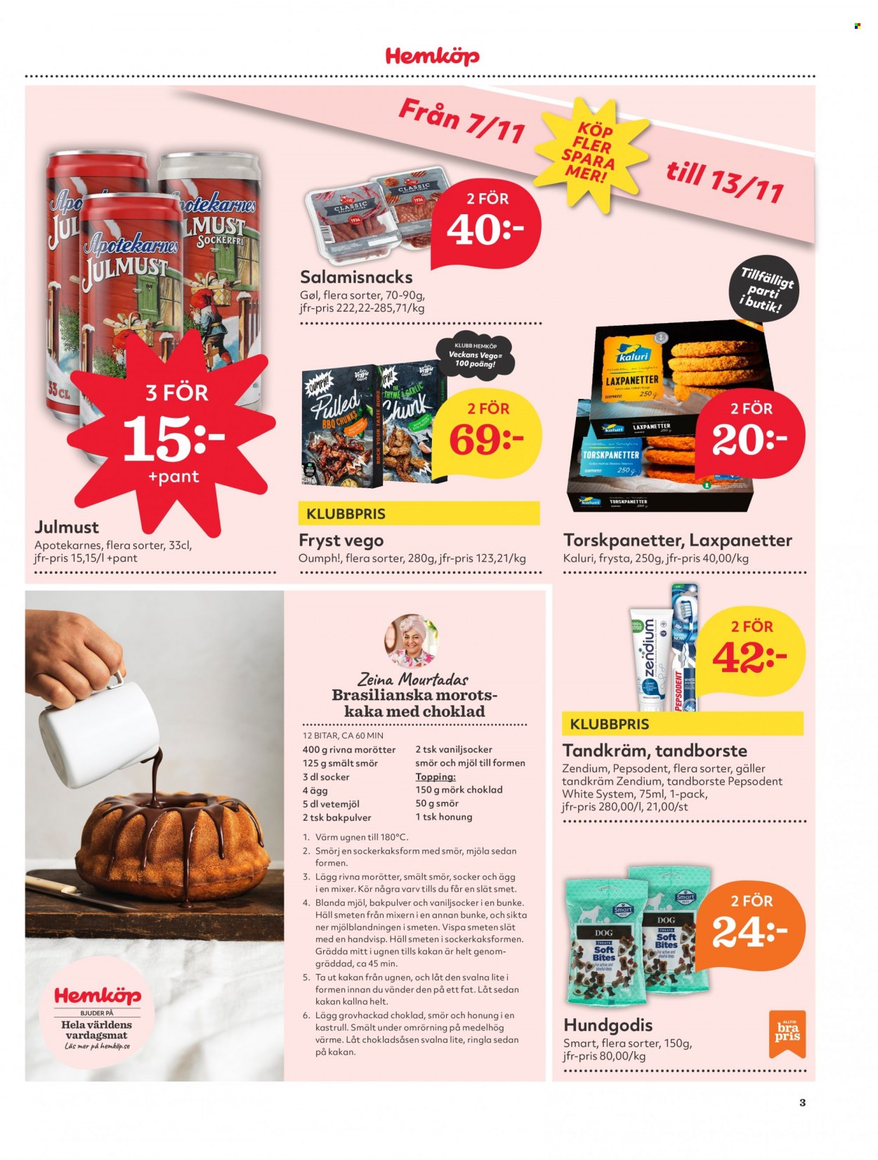 Hemköp reklamblad - 7/11 2022 - 13/11 2022. Sida 3