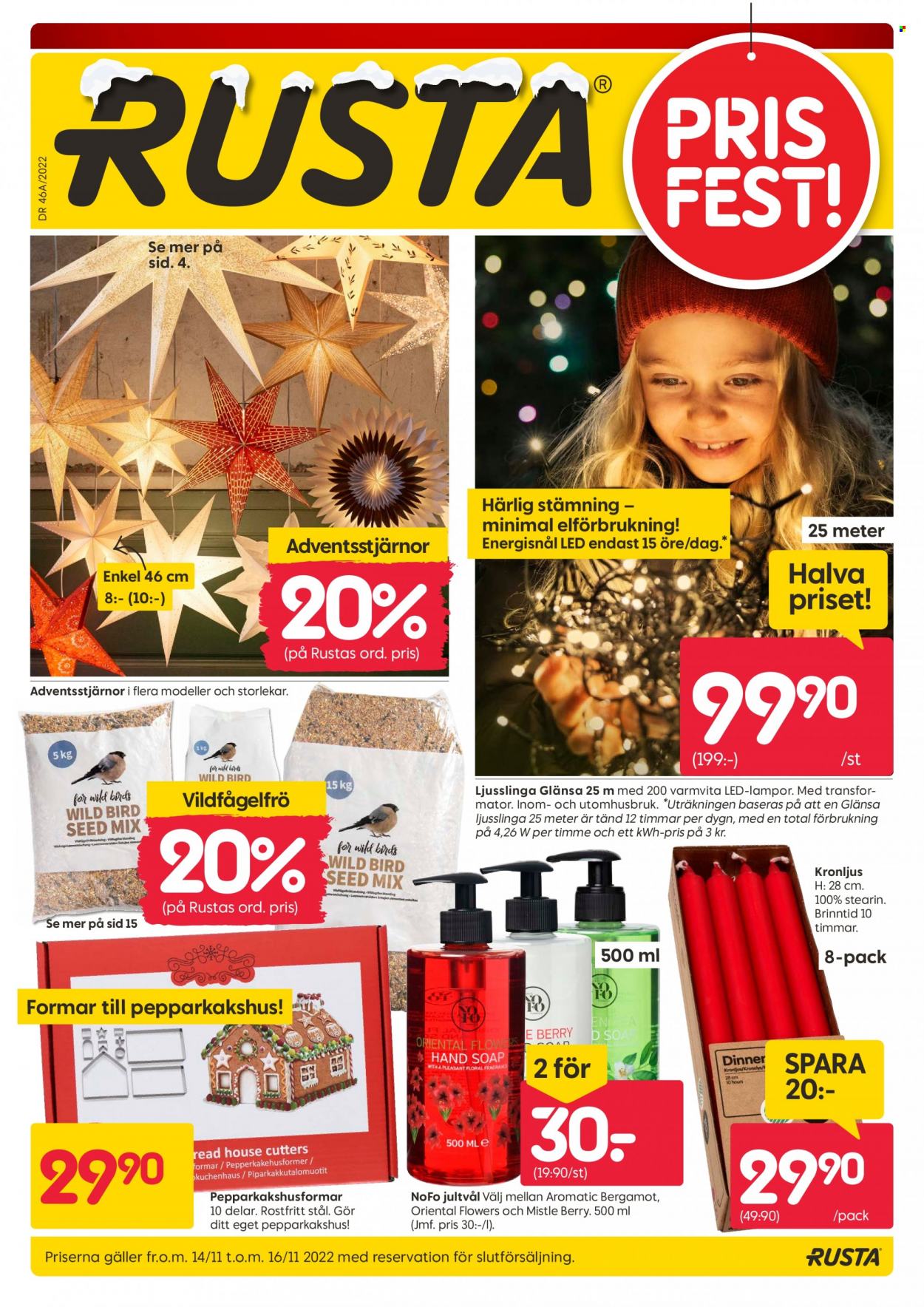 Rusta reklamblad - 14/11 2022 - 16/11 2022. Sida 1
