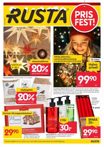 Rusta reklamblad - 14/11 2022 - 16/11 2022.