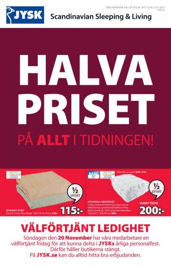 JYSK reklamblad - 14/11 2022 - 23/11 2022.
