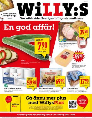 Willys reklamblad - 14/11 2022 - 20/11 2022.