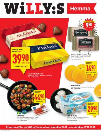 Willys reklamblad - 21/11 2022 - 27/11 2022.