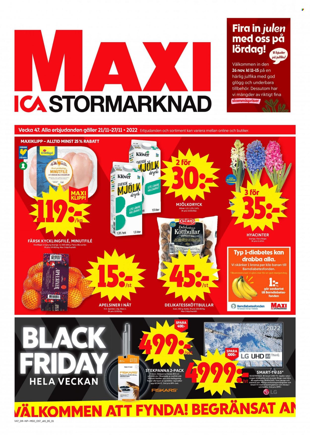 ICA reklamblad - 21/11 2022 - 27/11 2022. Sida 1