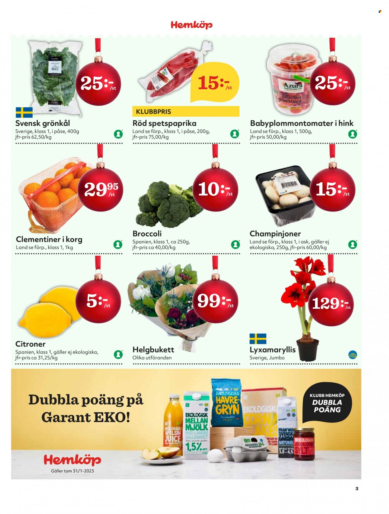 Hemköp reklamblad - 28/11 2022 - 4/12 2022. Sida 3