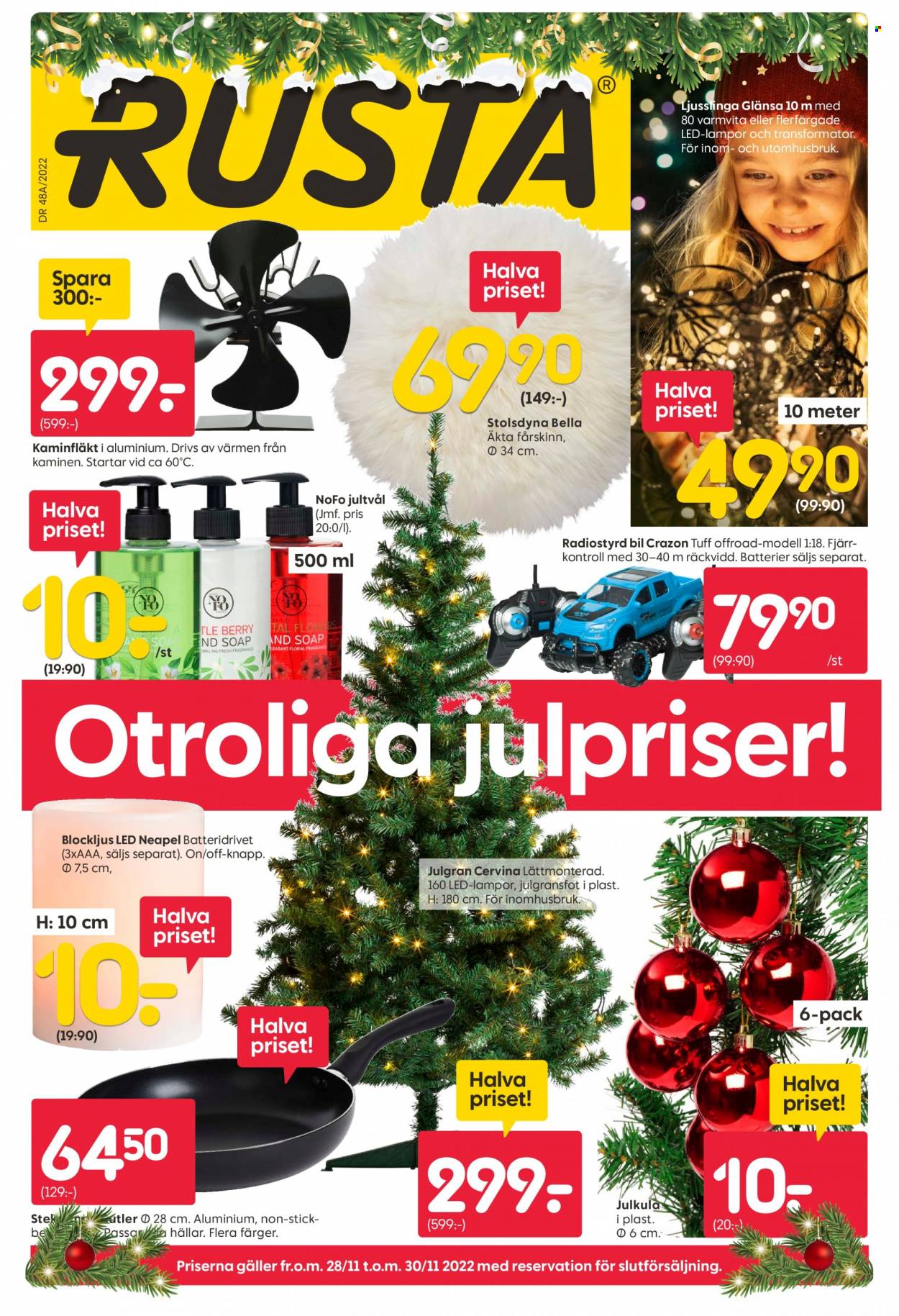 Rusta reklamblad - 28/11 2022 - 30/11 2022. Sida 1