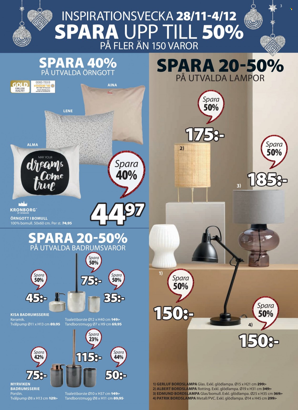 JYSK reklamblad - 28/11 2022 - 11/12 2022. Sida 3