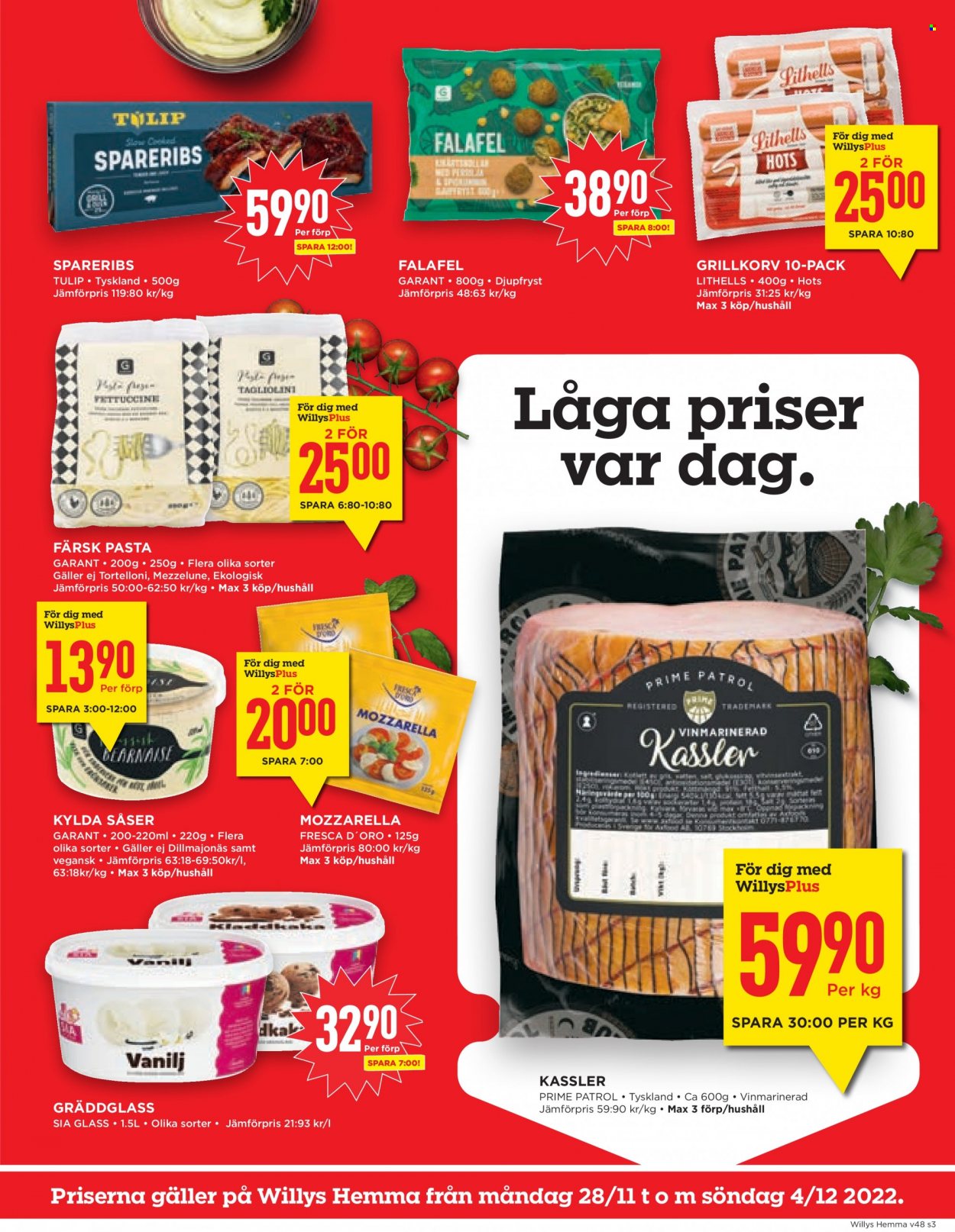 Willys reklamblad - 28/11 2022 - 4/12 2022. Sida 3