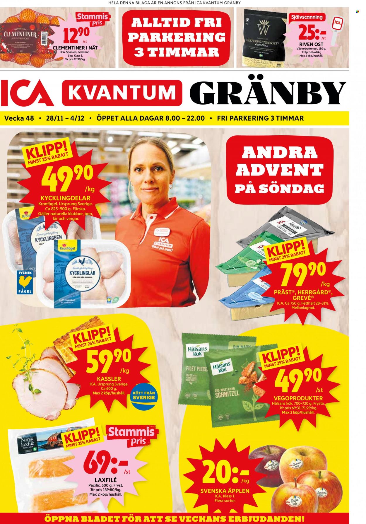 ICA reklamblad - 28/11 2022 - 4/12 2022. Sida 1