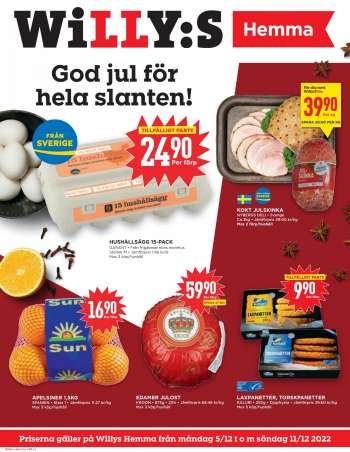 Willys reklamblad - 5/12 2022 - 11/12 2022.