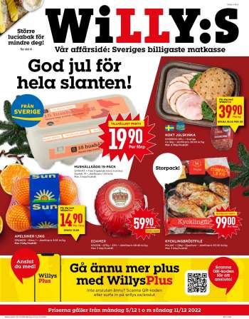 Willys reklamblad - 5/12 2022 - 11/12 2022.