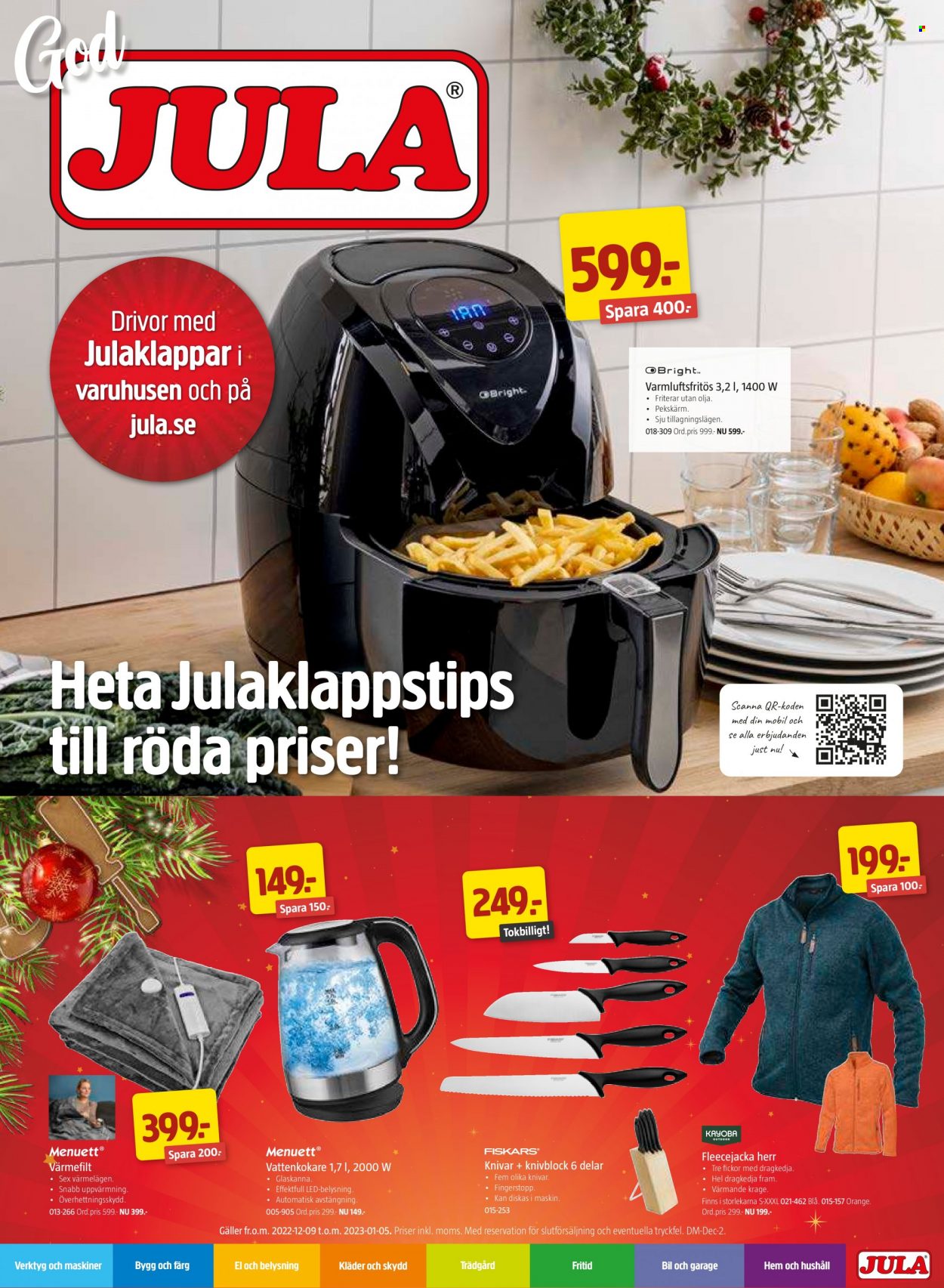 Jula reklamblad - 9/12 2022 - 5/1 2023. Sida 1