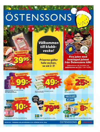 Östenssons reklamblad - 12/12 2022 - 18/12 2022.