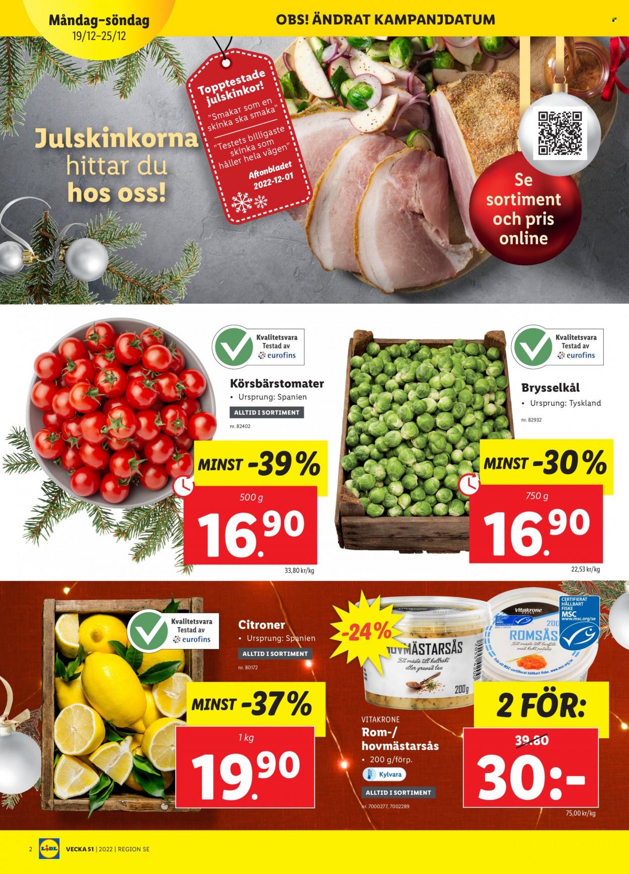 Lidl reklamblad - 19/12 2022 - 25/12 2022. Sida 2