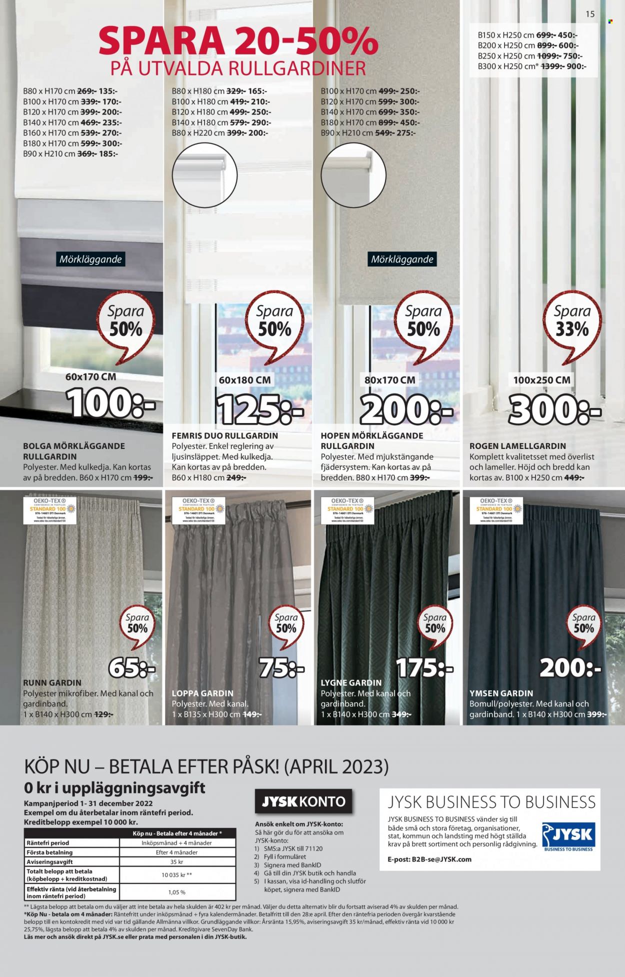 JYSK reklamblad - 12/12 2022 - 23/12 2022. Sida 15