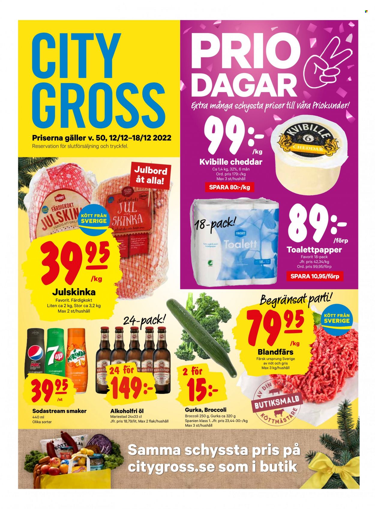City Gross reklamblad - 12/12 2022 - 18/12 2022. Sida 1