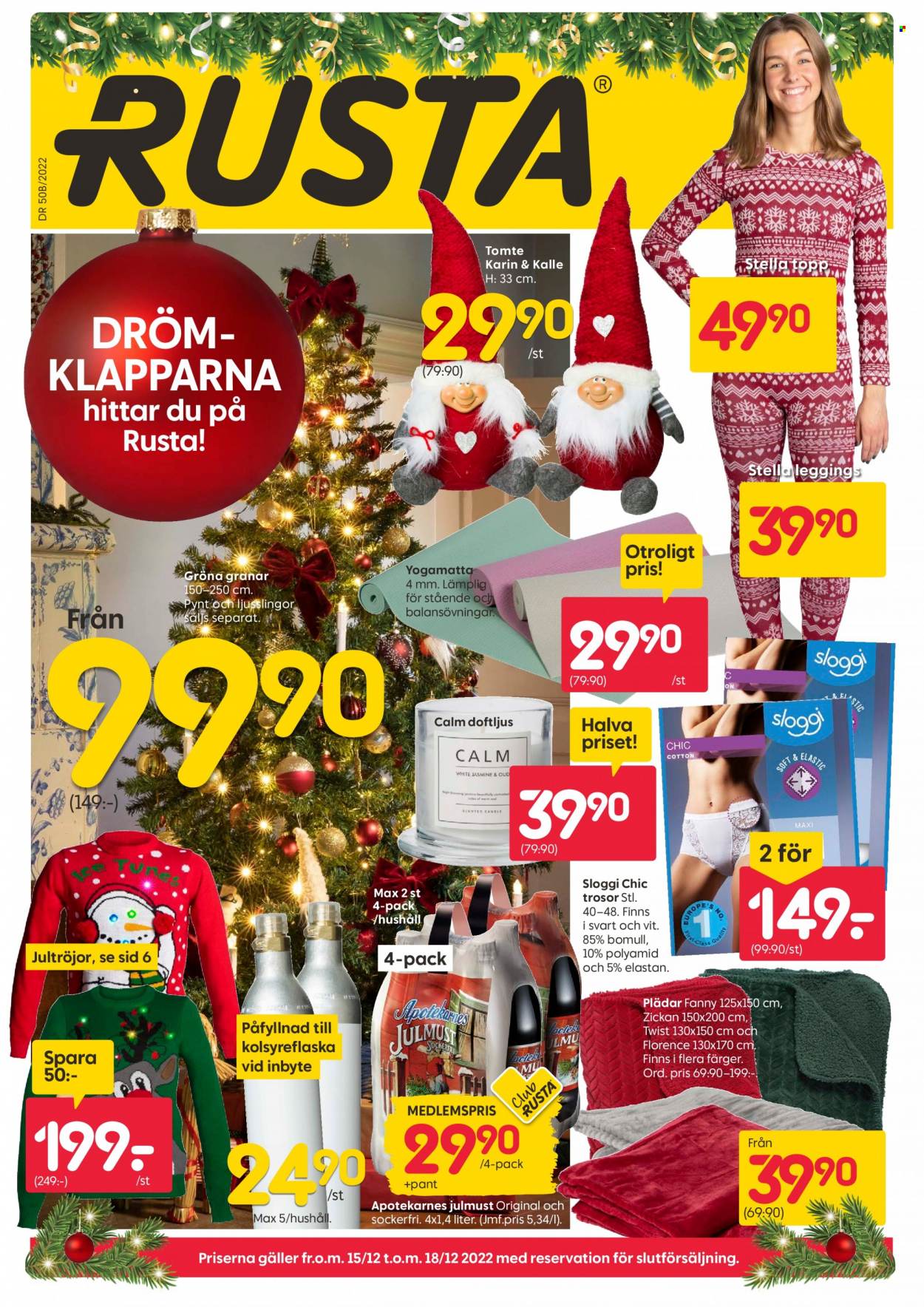 Rusta reklamblad - 15/12 2022 - 18/12 2022. Sida 1