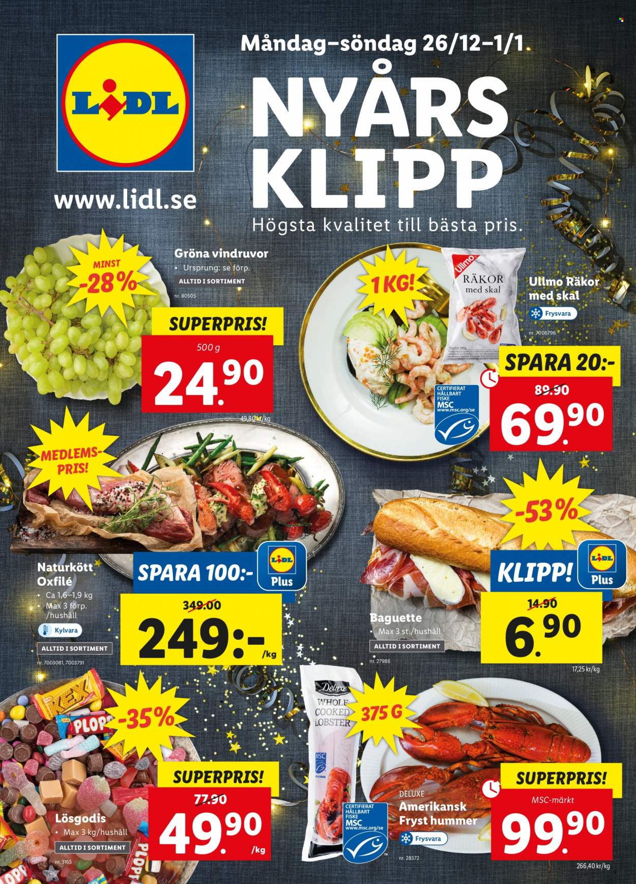 Lidl reklamblad - 26/12 2022 - 1/1 2023. Sida 1