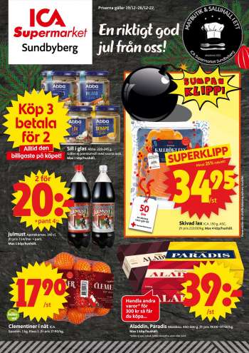 ICA reklamblad - 19/12 2022 - 26/12 2022.