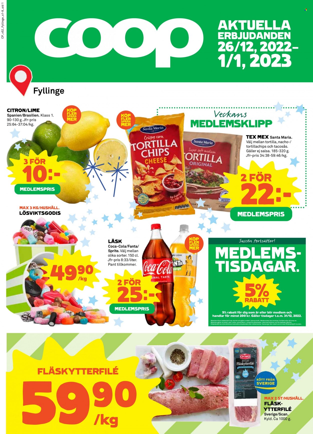 Coop reklamblad - 26/12 2022 - 1/1 2023. Sida 1