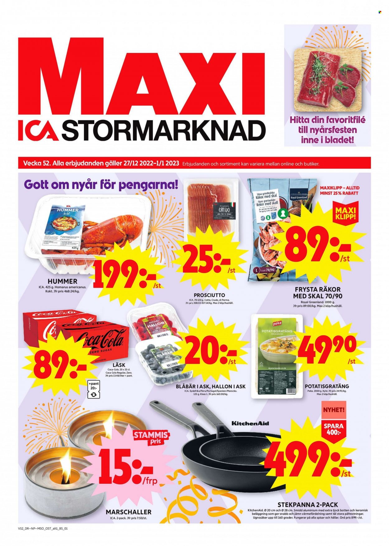 ICA reklamblad - 27/12 2022 - 1/1 2023. Sida 1