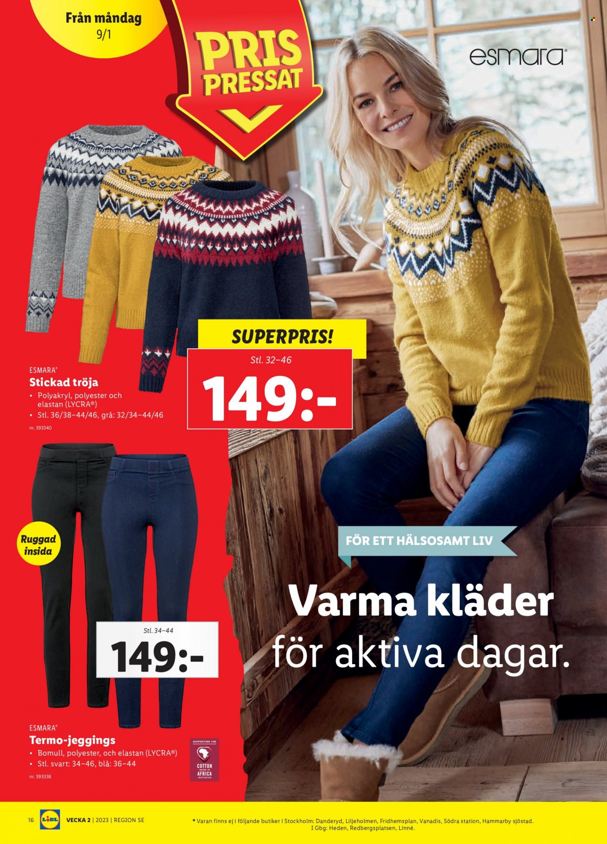 Lidl reklamblad - 9/1 2023 - 15/1 2023. Sida 16