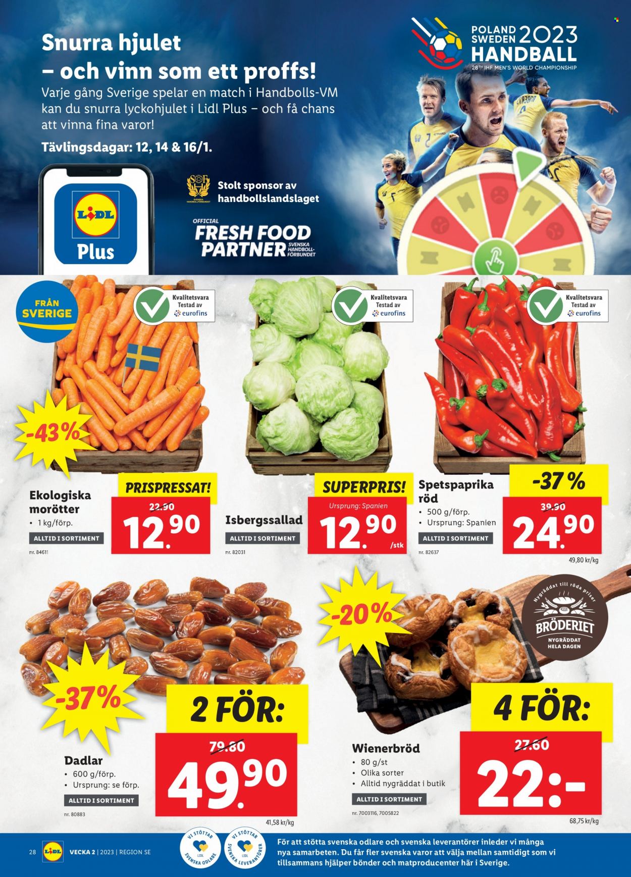 Lidl reklamblad - 9/1 2023 - 15/1 2023. Sida 28