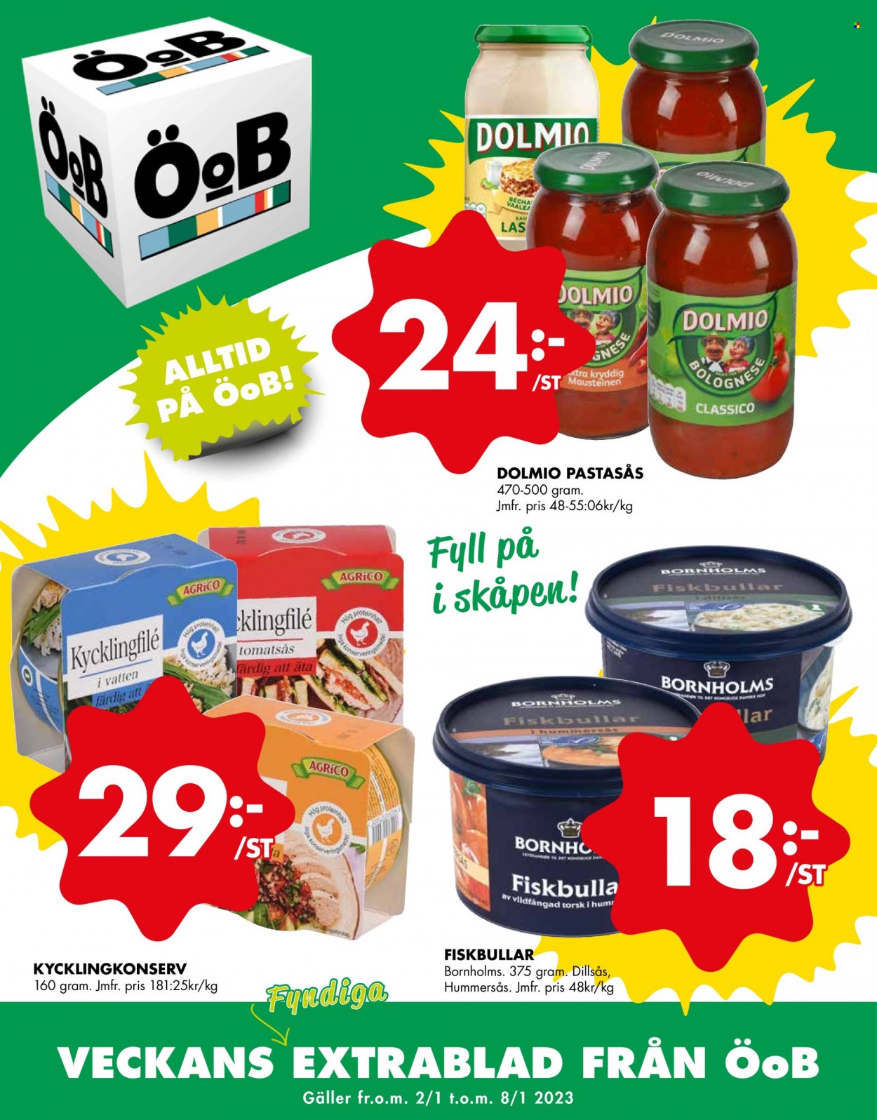 ÖoB reklamblad - 2/1 2023 - 8/1 2023. Sida 1