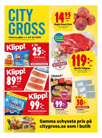 City Gross reklamblad - 2/1 2023 - 8/1 2023.