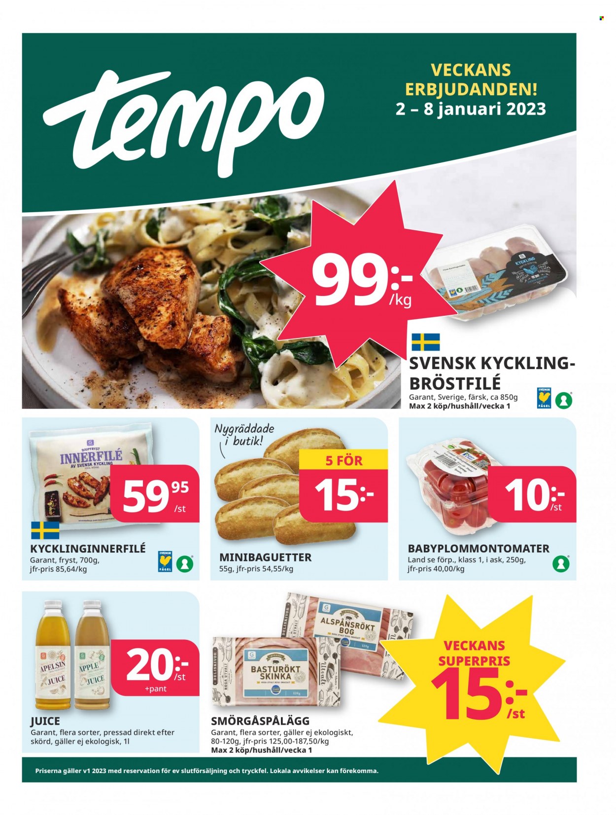 Tempo reklamblad - 2/1 2023 - 8/1 2023. Sida 1