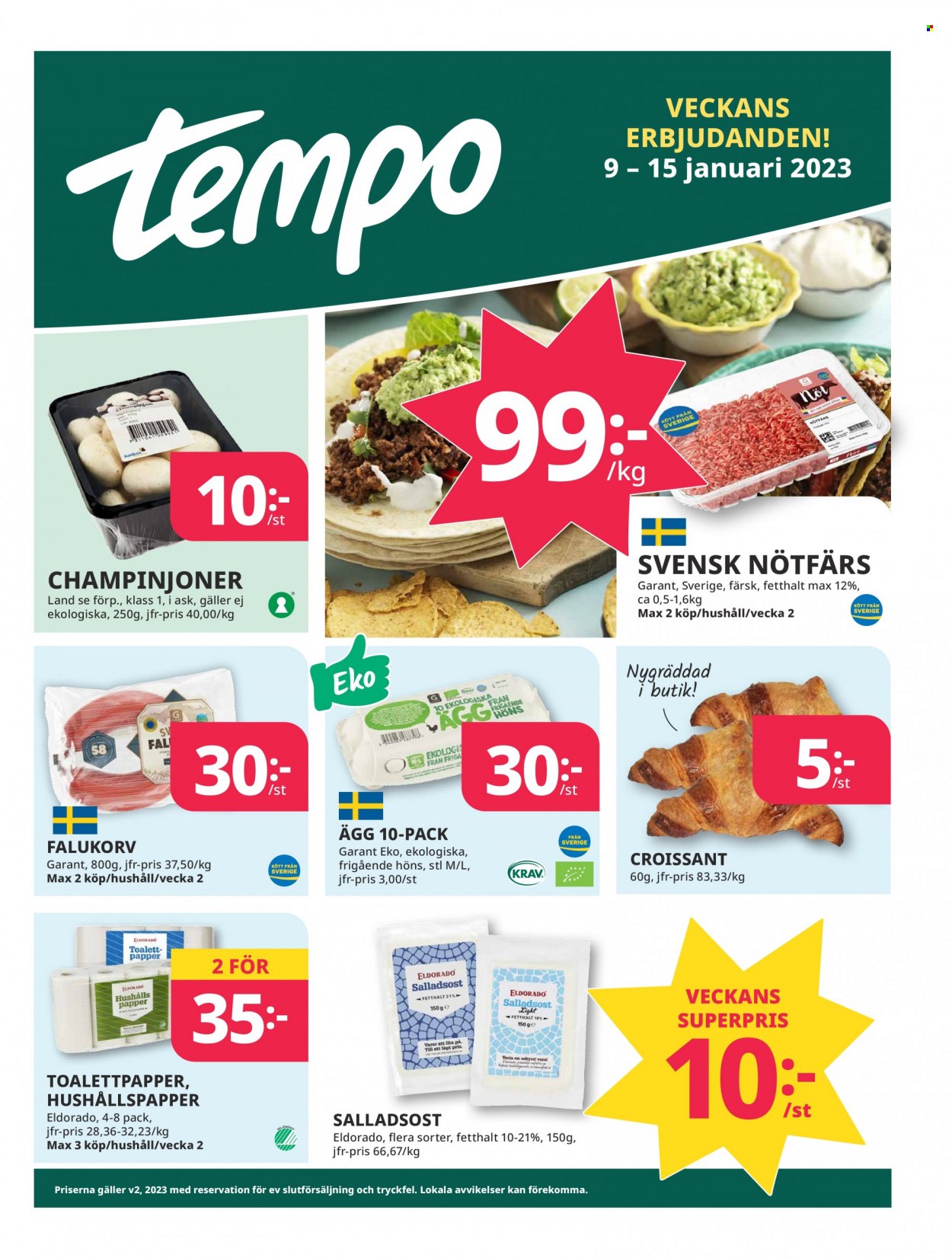 Tempo reklamblad - 9/1 2023 - 15/1 2023. Sida 1