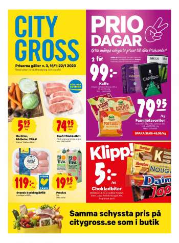 City Gross reklamblad - 16/1 2023 - 22/1 2023.