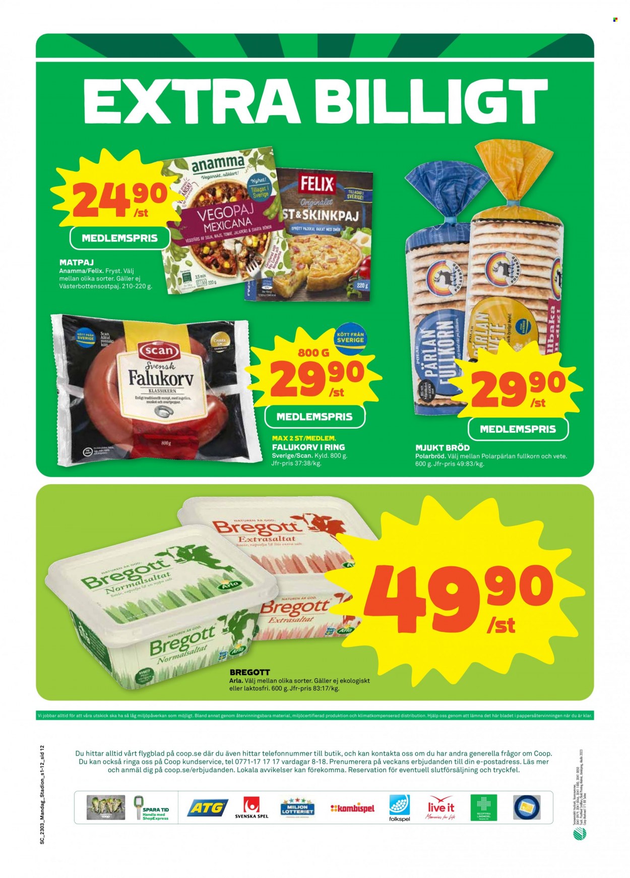 Coop reklamblad - 16/1 2023 - 22/1 2023. Sida 12