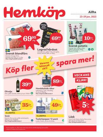 Hemköp reklamblad - 23/1 2023 - 29/1 2023.