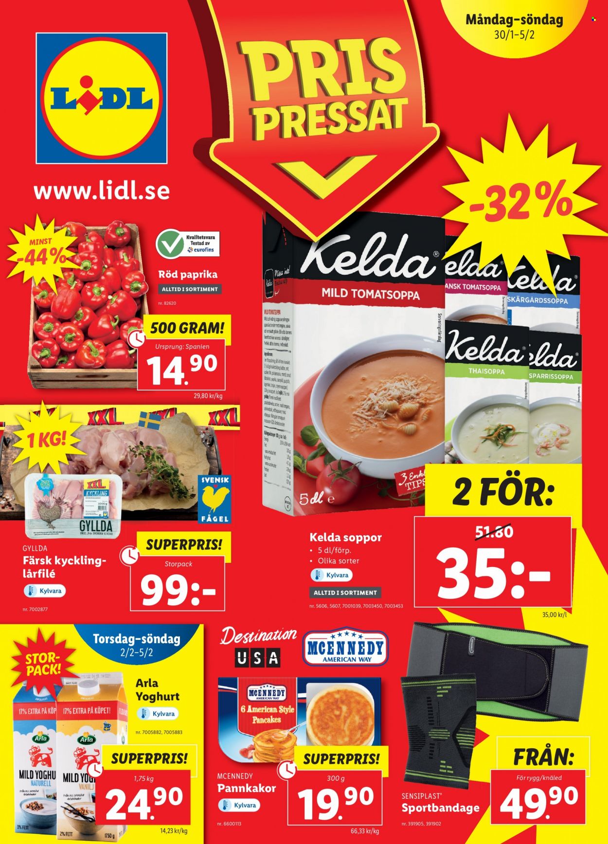Lidl reklamblad - 30/1 2023 - 5/2 2023. Sida 1