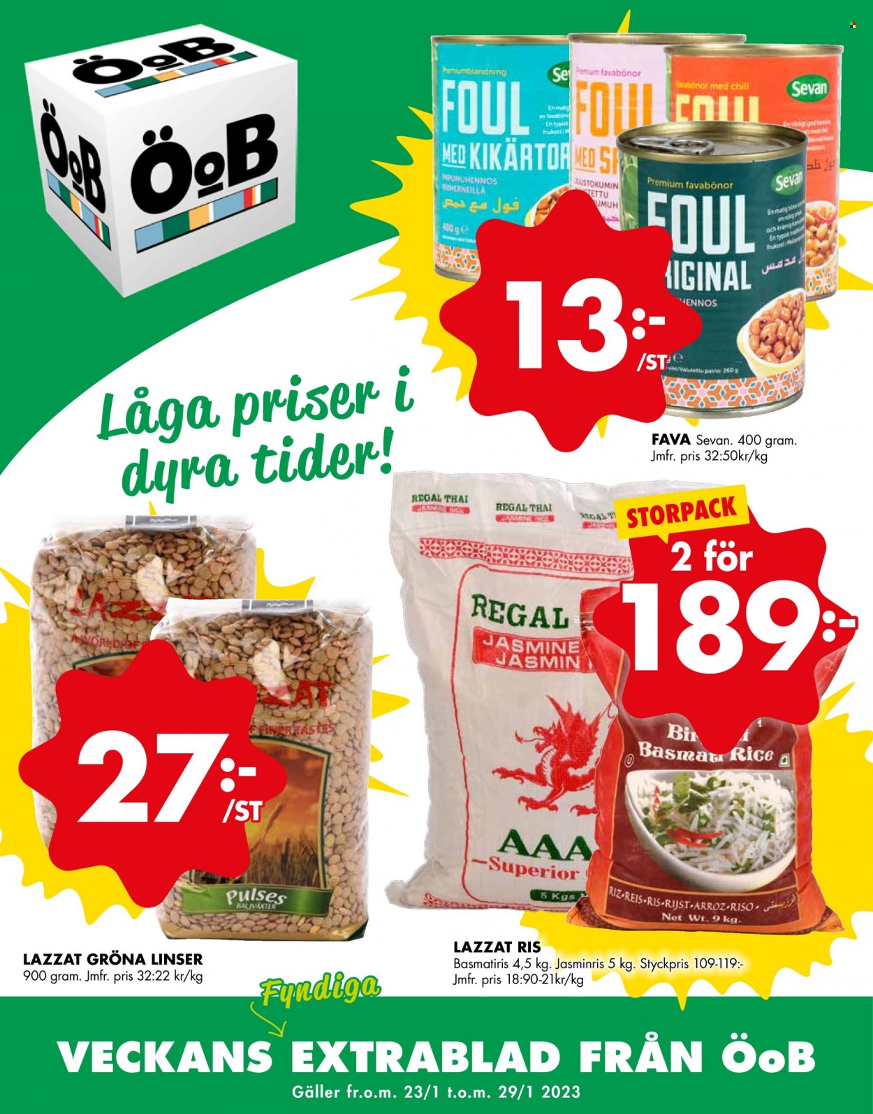ÖoB reklamblad - 23/1 2023 - 29/1 2023. Sida 1