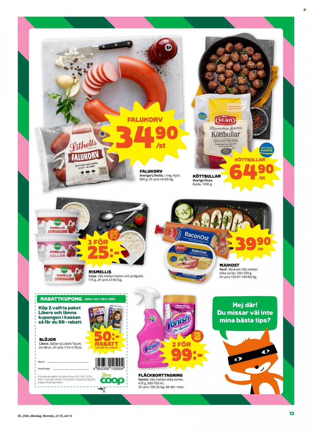 Stora Coop reklamblad - 23/1 2023 - 29/1 2023. Sida 13