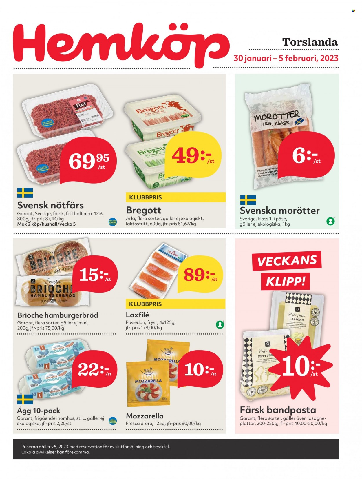 Hemköp reklamblad - 30/1 2023 - 5/2 2023. Sida 1
