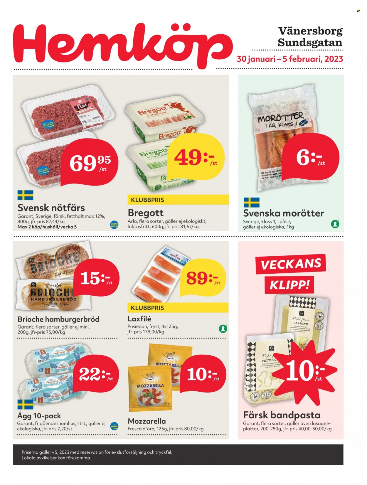 Hemköp reklamblad - 30/1 2023 - 5/2 2023. Sida 1