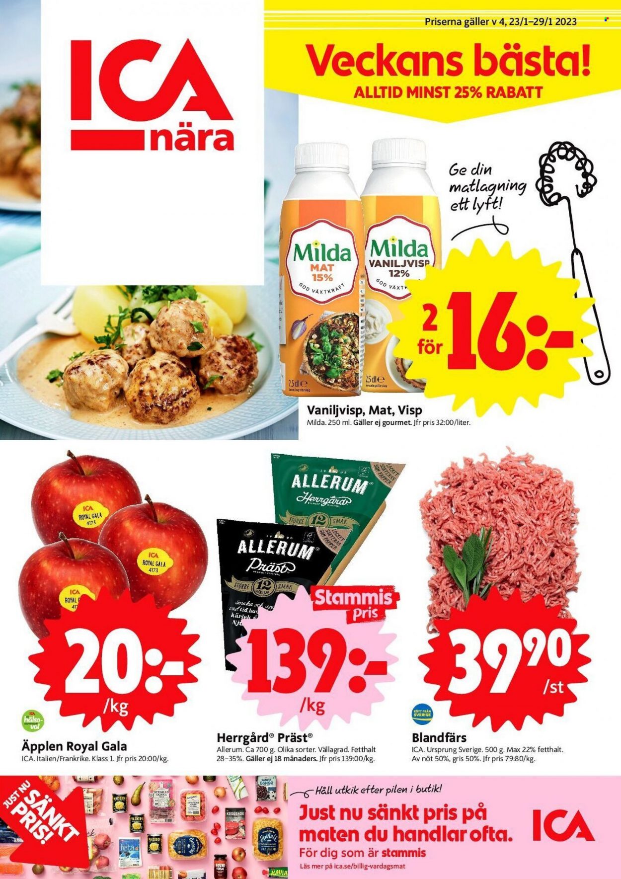 ICA reklamblad - 23/1 2023 - 29/1 2023. Sida 1