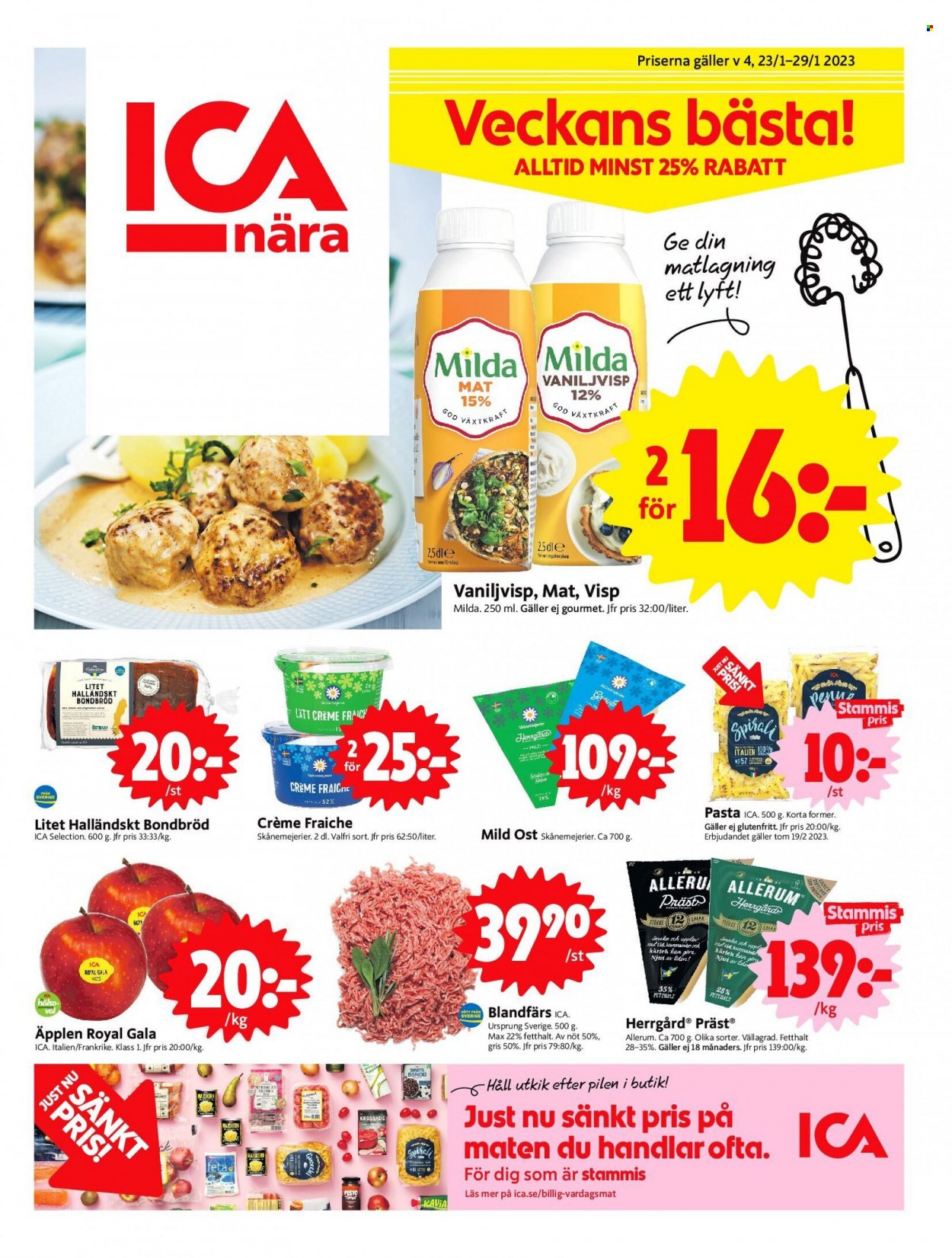 ICA reklamblad - 23/1 2023 - 29/1 2023. Sida 1