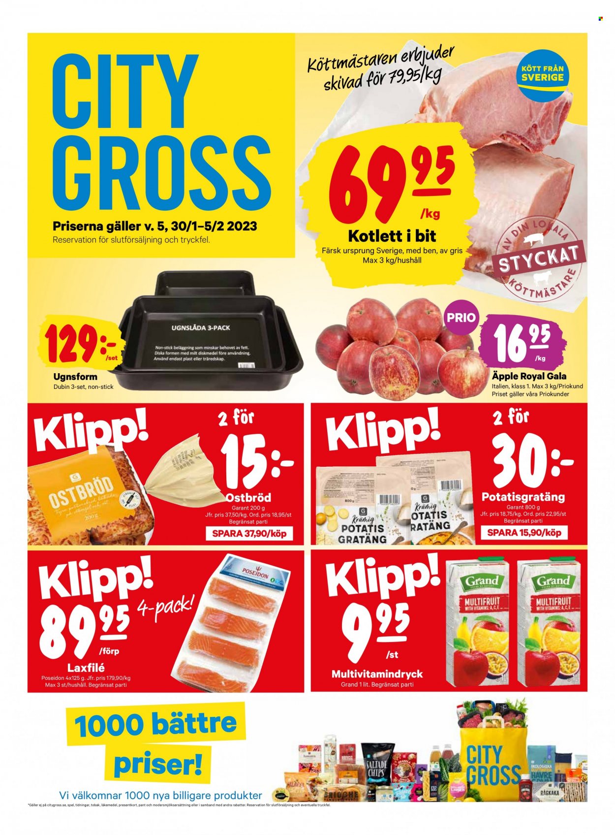 City Gross reklamblad - 30/1 2023 - 5/2 2023. Sida 1