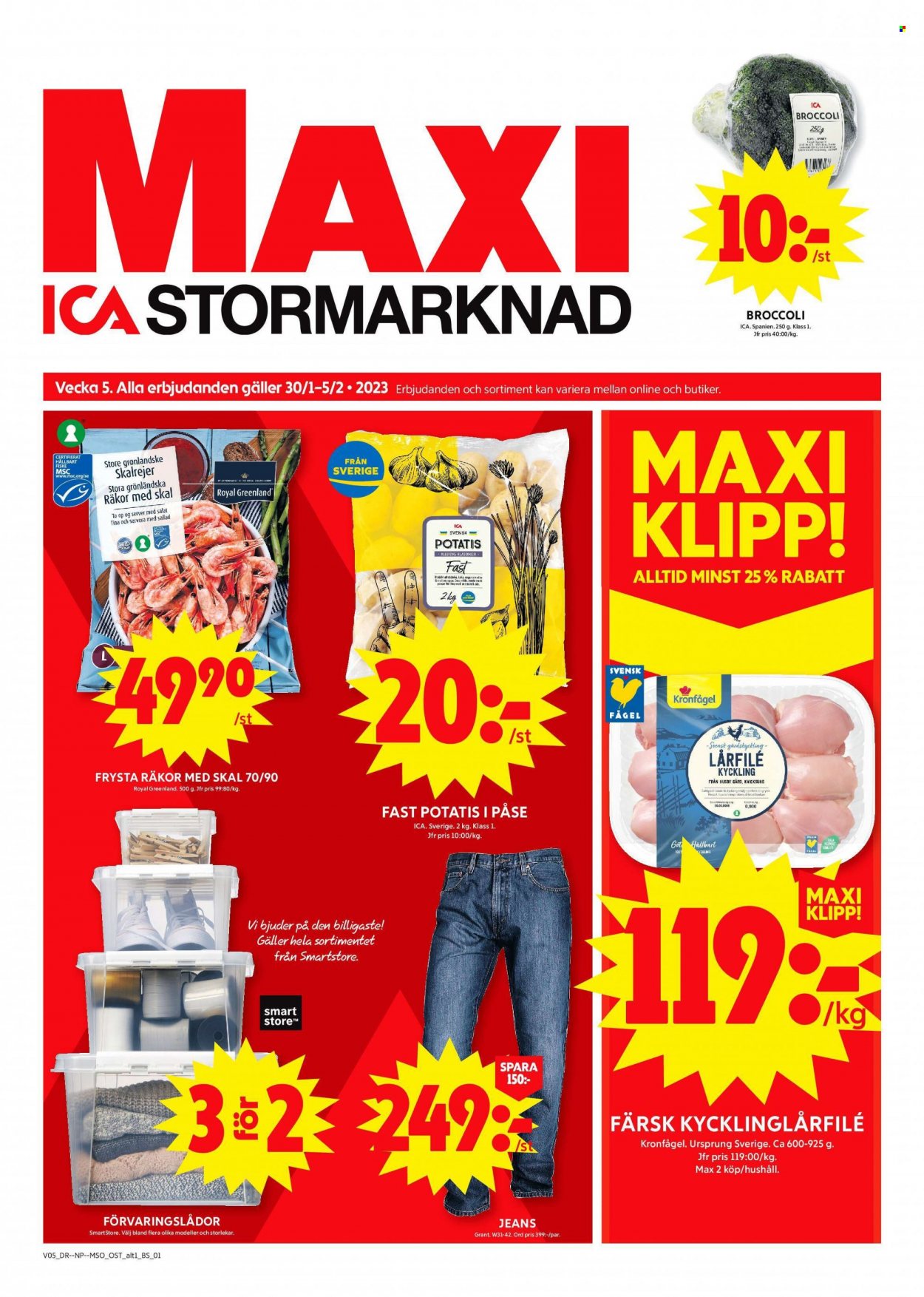 ICA reklamblad - 30/1 2023 - 5/2 2023. Sida 1