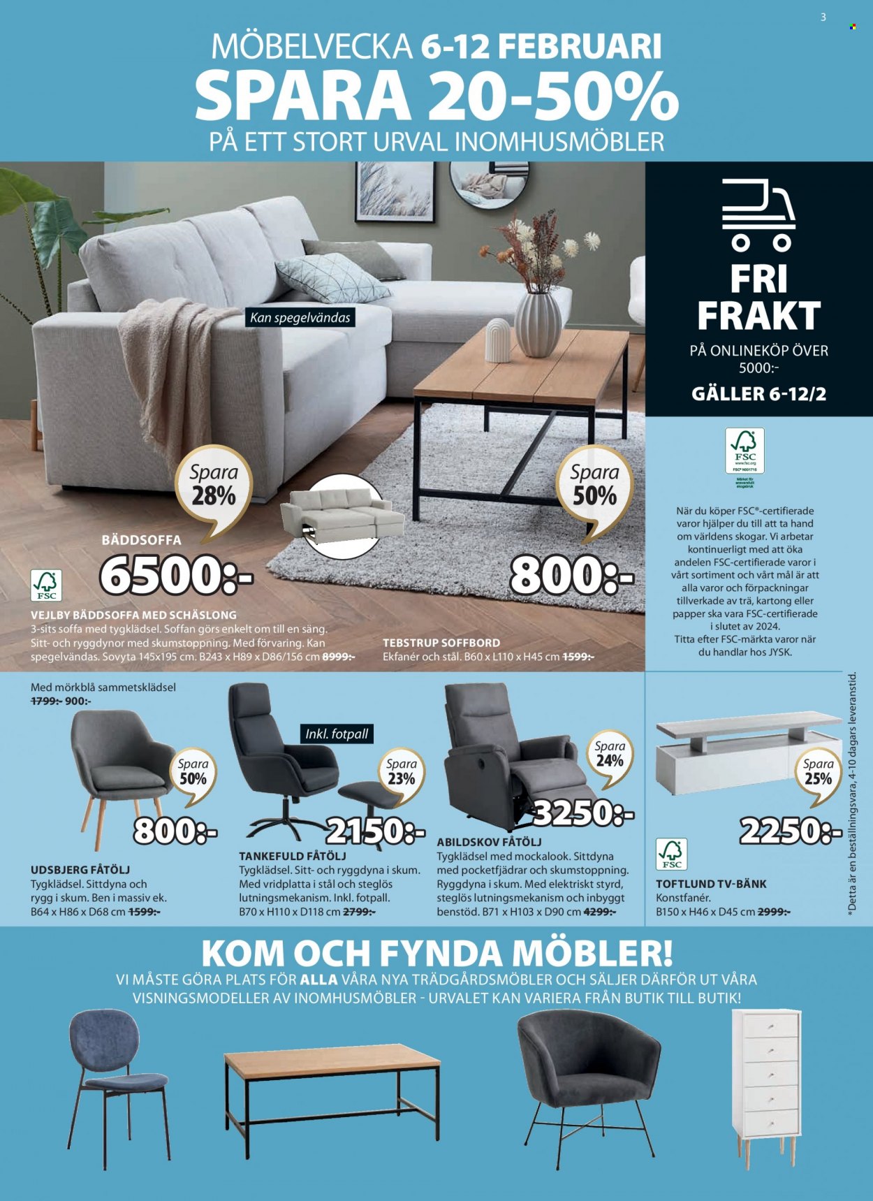 JYSK reklamblad - 6/2 2023 - 19/2 2023. Sida 3