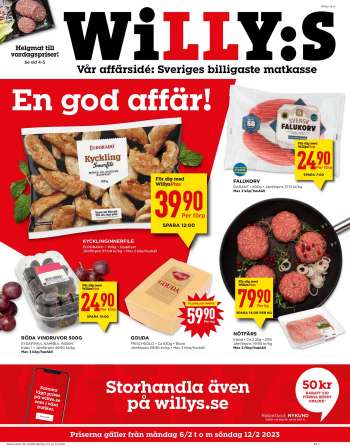 Willys reklamblad - 6/2 2023 - 12/2 2023.
