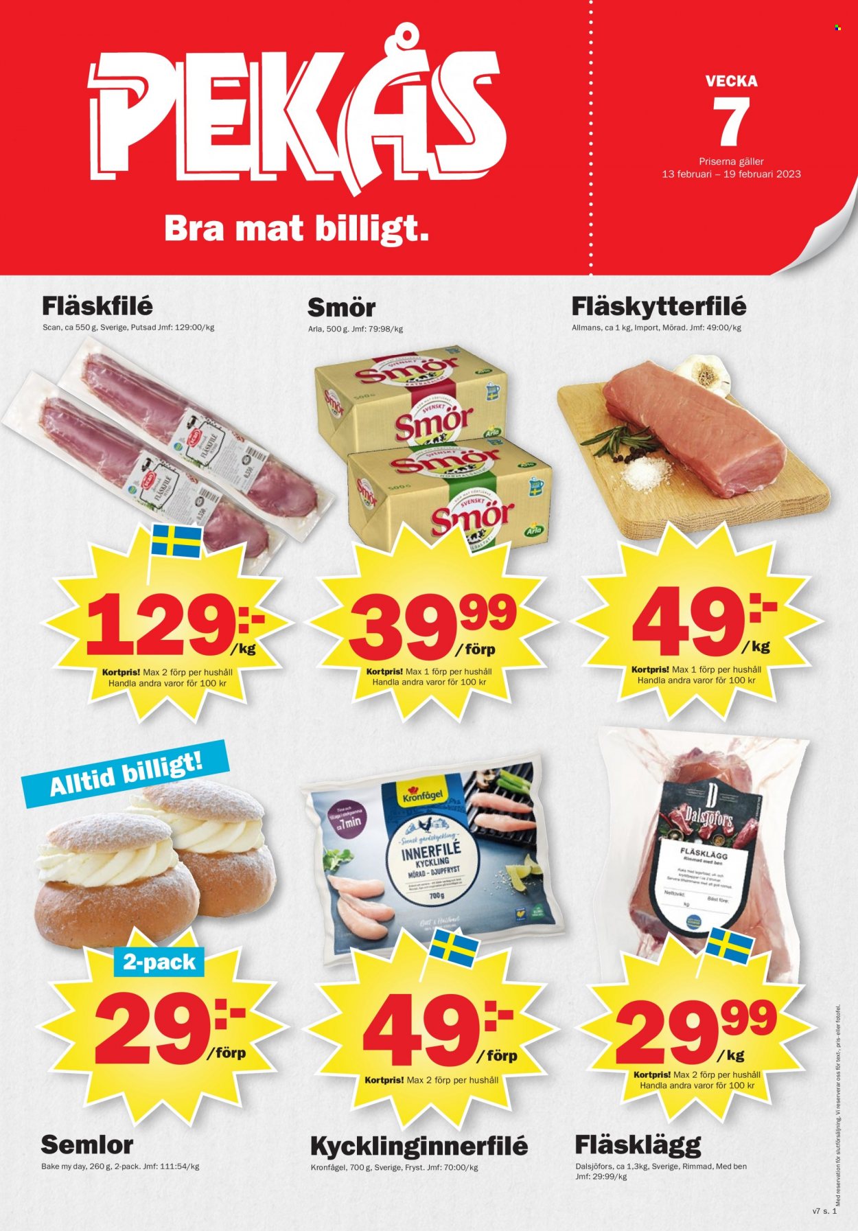 Pekås reklamblad - 13/2 2023 - 19/2 2023. Sida 1