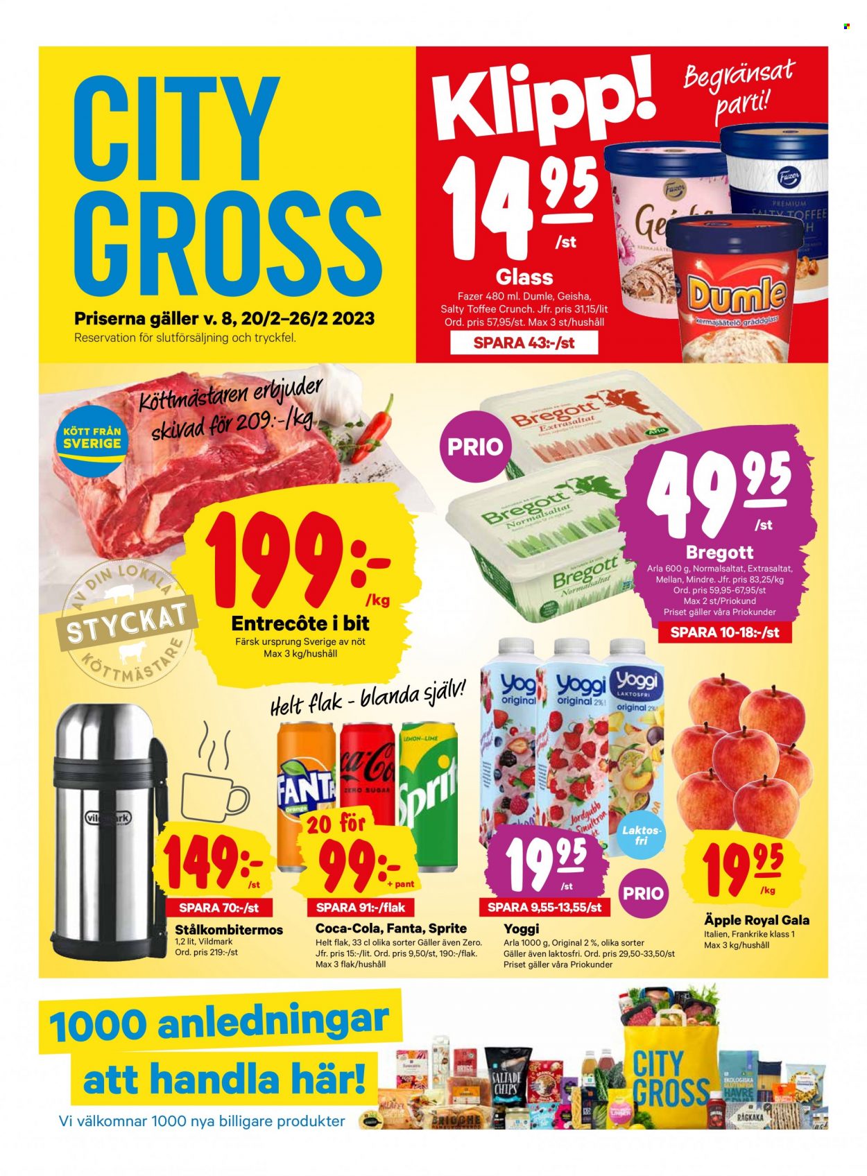 City Gross reklamblad - 20/2 2023 - 26/2 2023. Sida 1