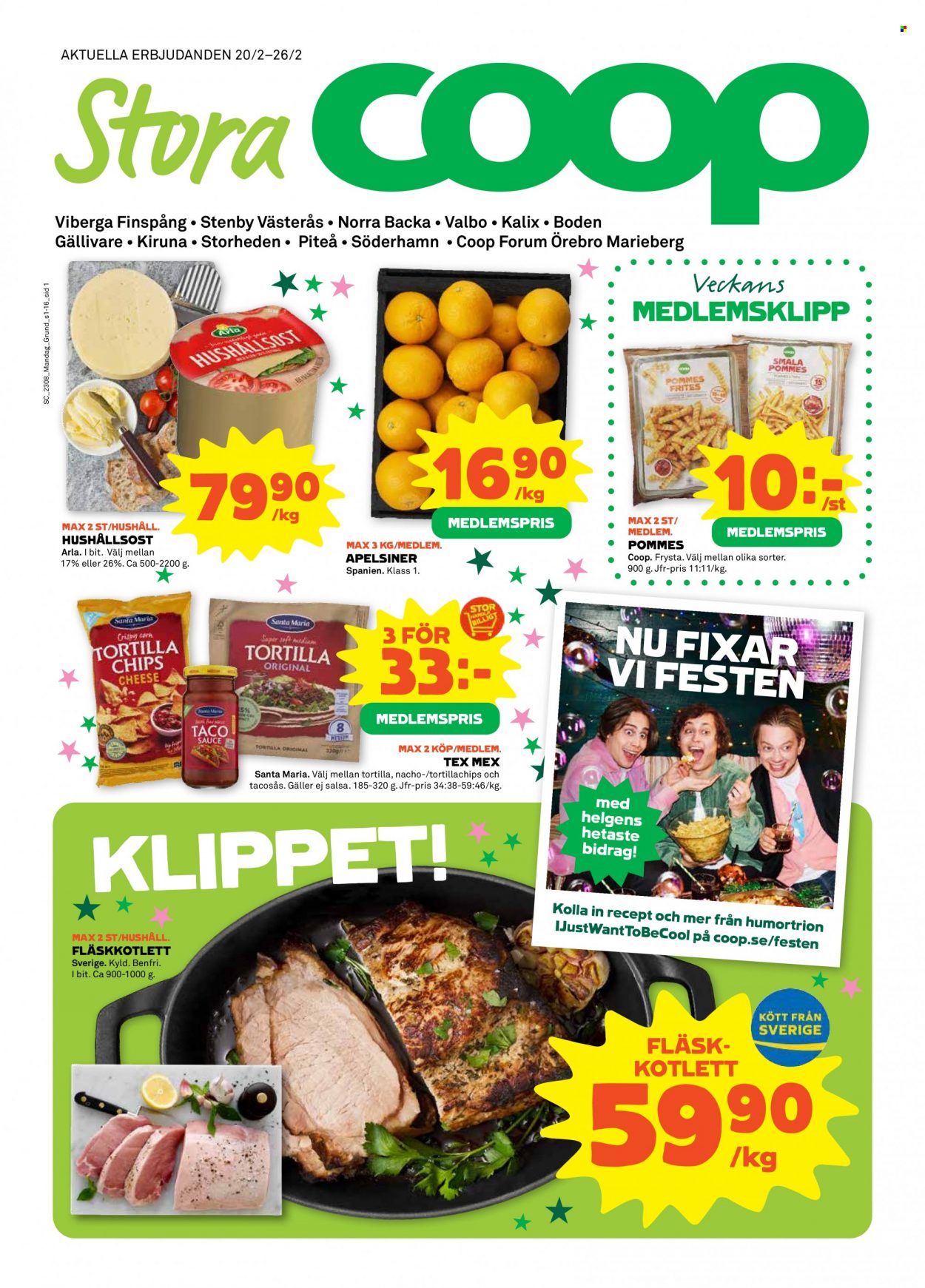 Stora Coop reklamblad - 20/2 2023 - 26/2 2023. Sida 1